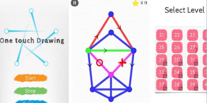 ما هي أفضل 10 ألعاب اندرويد أقل من 10 ميجابايت للاندرويد بعام 2023؟ 12 لعبة One Touch Drawing - 1Line