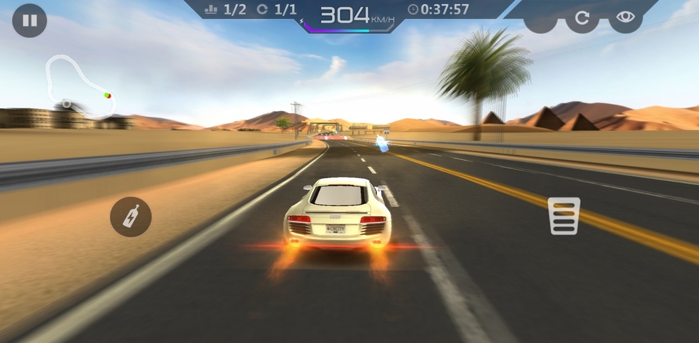 أفضل 5 ألعاب سباق صغيرة للاندرويد بحجم أقل من 50 ميجابايت 5 لعبة City Racing 3D للاندرويد
