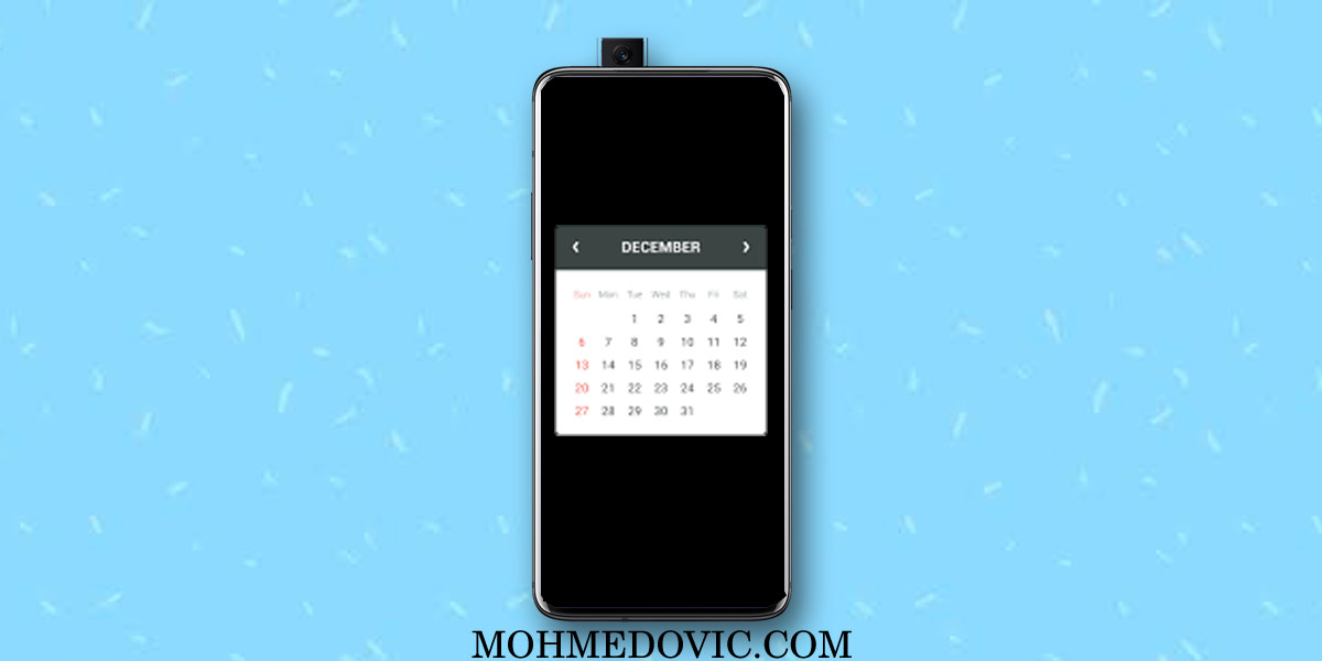 أفضل 5 تطبيقات Widget (نوافذ مُصغرة) لعرض التقويم على الاندرويد 1 Top Calender Widgets For Android