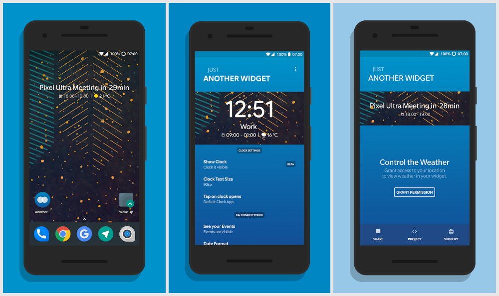 أفضل 5 تطبيقات Widget (نوافذ مُصغرة) لعرض التقويم على الاندرويد 5 تطبيق Another Widget