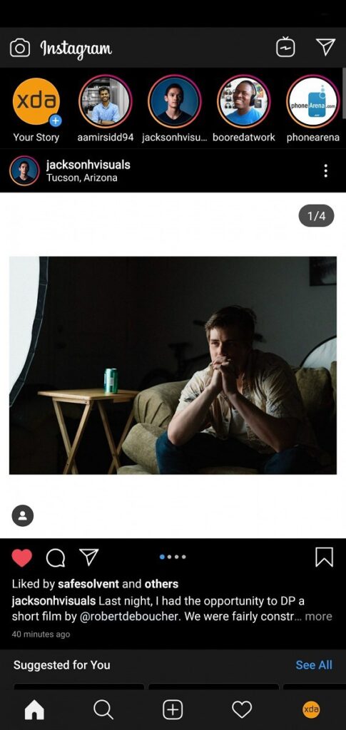 تحميل انستقرام الاسود 2020: Dark Instagram v170.0.0 .APK نسخة رسمية للاندرويد 7 انستقرام الاسود