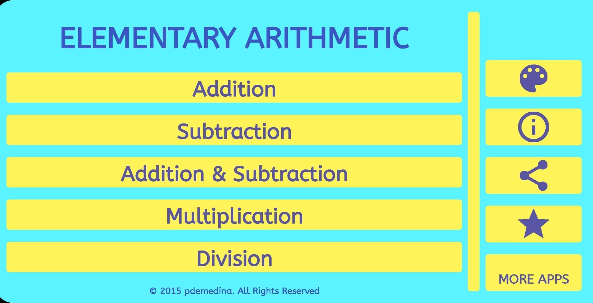 تطبيق Elementary Arithmetic | تعليم الأطفال (Math) ومهارات الحساب 5 مهارات الحساب للأطفال