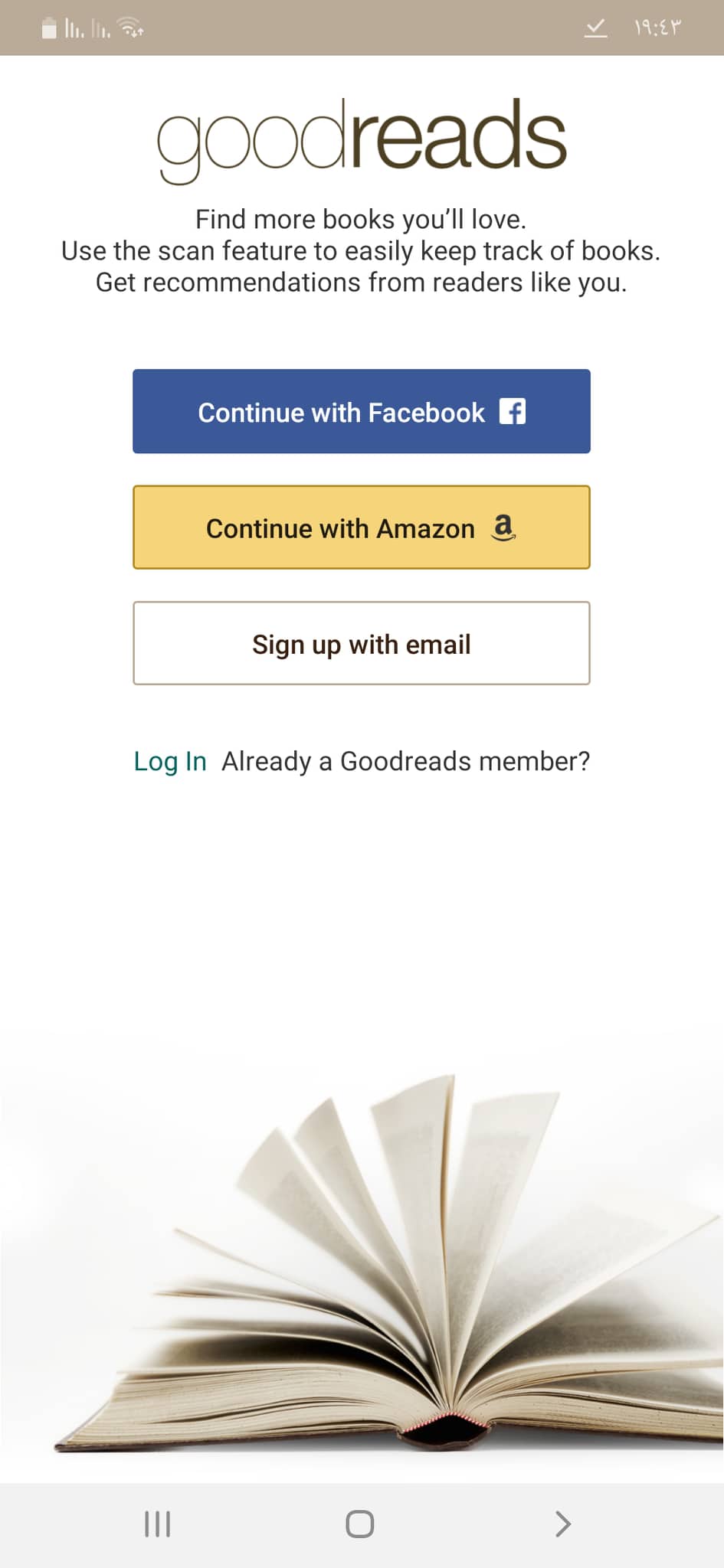 تحميل جود ريدز Goodreads APK أفضل تطبيق لمحبي قراءة الكتب 12 التسجيل في تطبيق Goodreads
