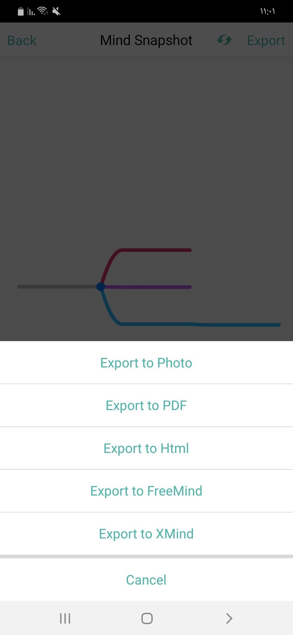 إنشاء الخرائط الذهنية | يمكنك الآن من تصميم الخرائط على هاتفك الأندرويد 22 Export File
