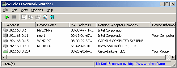 أفضل بدائل Selfishnet & NetCut: أقوى برامج قطع وتحديد سرعة الإنترنت للويندوز! 7 برنامج Wireless Network Watcher