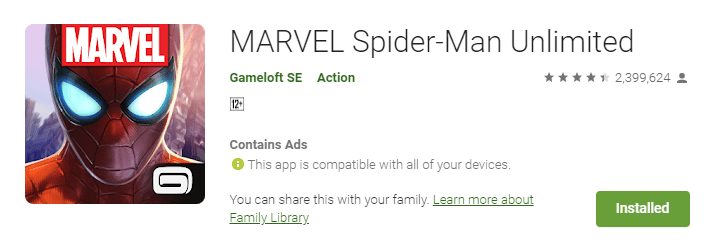 تحميل لعبة مارفل سبايدر-مان ان ليميتد MARVEL Spider-Man Unlimited APK كاملة رابط مباشر 9 مارفل سبايدر مان apk للاندرويد اخر اصدار
