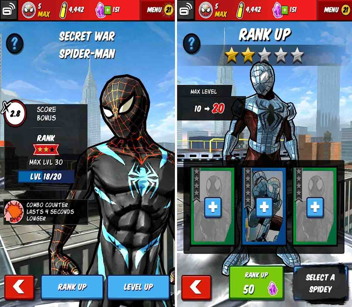 تحميل لعبة مارفل سبايدر-مان ان ليميتد MARVEL Spider-Man Unlimited APK كاملة رابط مباشر 17 الوضع غير المحدود