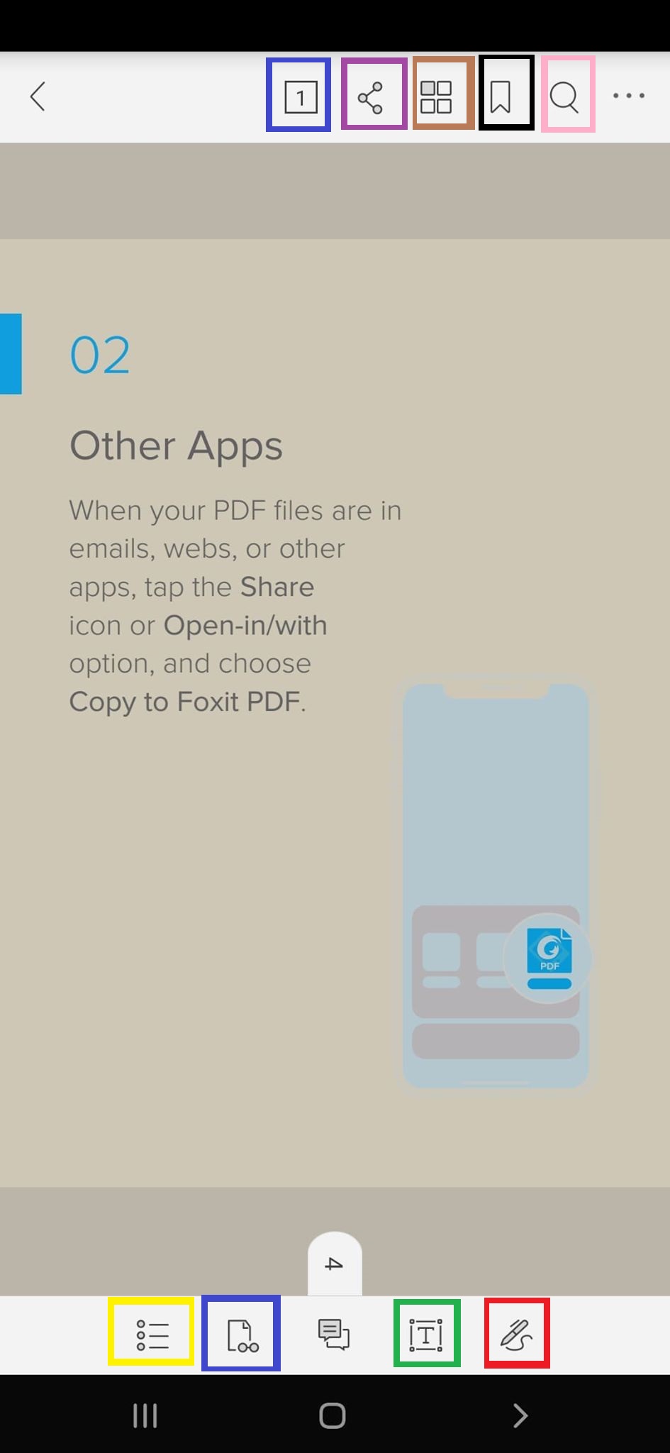 فوكست ريدر موبايل 2020 | 7.2.1 Foxit PDF Reader Mobile | تحرير PDF للاندرويد 11 عرض وشرح أدوات التطبيق