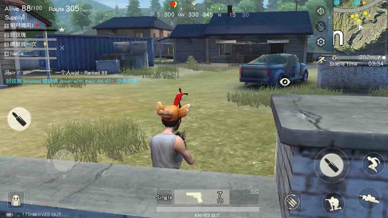 تحميل لعبة نايفز اوت Knives Out APK من أفضل العاب اندرويد القتالية 7 استخدم سماعة الأذن