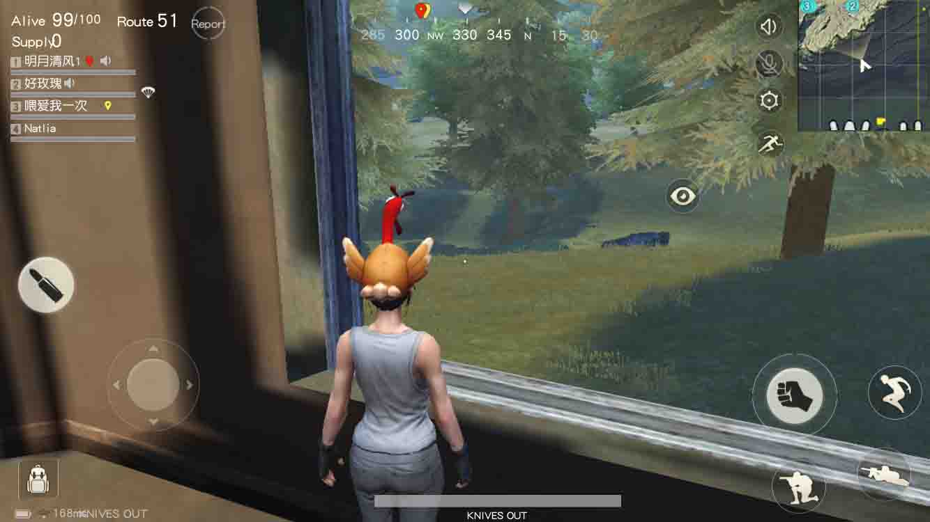 تحميل لعبة نايفز اوت Knives Out APK من أفضل العاب اندرويد القتالية 8 استعين بالخريطة المصغرة