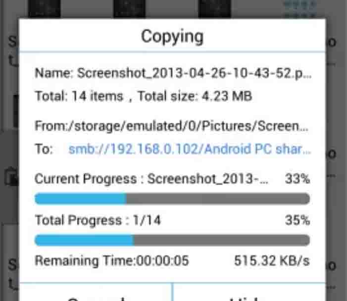 تحميل ES File ExplorerAPK 4.4.3.5 مدير ملفات للاندرويد وتنظيم ذاكرة الهاتف 14 نقل الملفات من جهاز الاندرويد إلى الكمبيوتر أو العكس