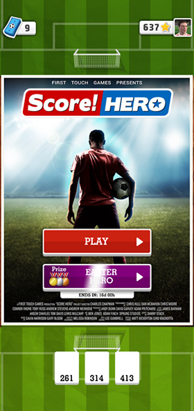 تحميل لعبة سكور هيرو Score! Hero 2 APK أفضل العاب كرة القدم للاندرويد 6 بداية لعبة سكور هيرو