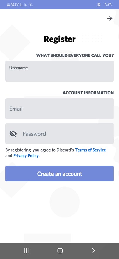 تحميل ديسكورد 2020: Discord v23.0 APK تحدث والعب مع من تشاء! 6 إنشاء حساب جديد في تطبيق Discord