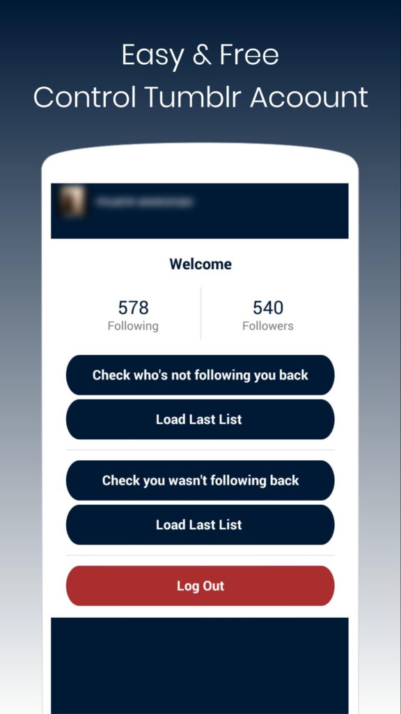 تحميل تمبلر "2022" Tumblr .APK 26.9 وأفضل أدواته للموبايل 7 تطبيق Tumb UnFollow-Check أحد تطبيقات تمبلر
