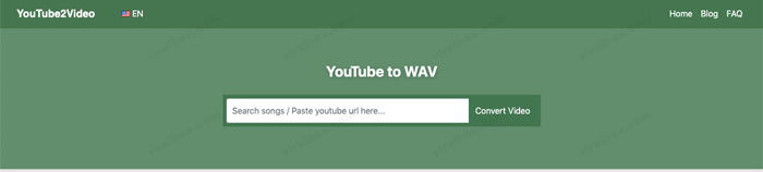 أفضل 5 أدوات مجانية لتحويل الفيديو إلى امتداد WAV على الكمبيوتر 5 Youtube2video لتحويل الفيديو إلى صيغة WAV