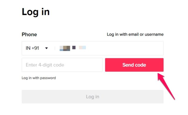 تحميل تيك توك للكمبيوتر: TikTok v16.6.4 EXE (شرح التشغيل للويندوز والماك) 9 تسجيل الدخول تيك توك برقم الهاتف