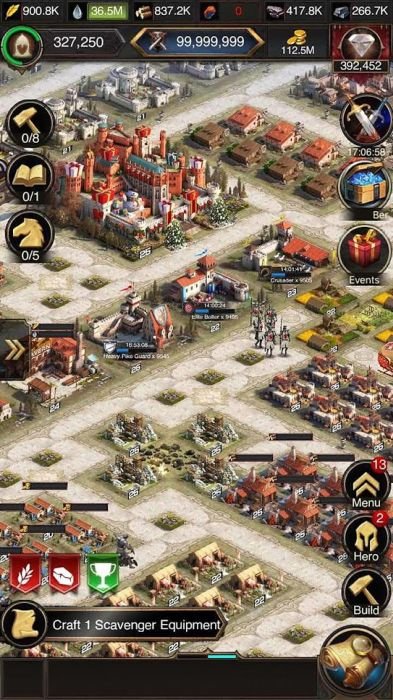 تحميل لعبة صراع الممالك Rise of Castles apk كاملة رابط مباشر 5 اتبع ترتيب البناء الموصى به في لعبة رايز اوف امباير