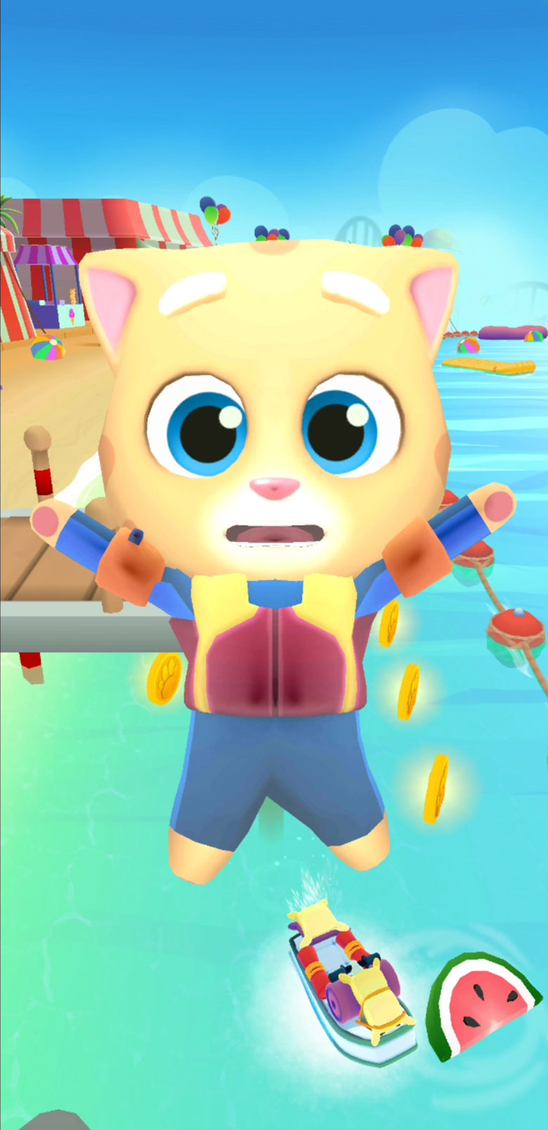 تحميل جت سكي توم المتكلم 2 Talking Tom Jetski APK رابط مباشر 8 تجنب الاصطدام عند تنزيل لعبة جت سكي توم المتكلم 2