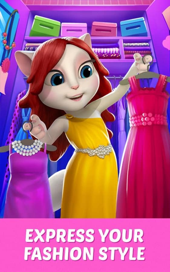 تحميل صديقتي انجيلا المتكلمة "2022" My Talking Angela .APK 5.9.1 القطة المتحدثة 8 اشترى افضل الاكسسوارات