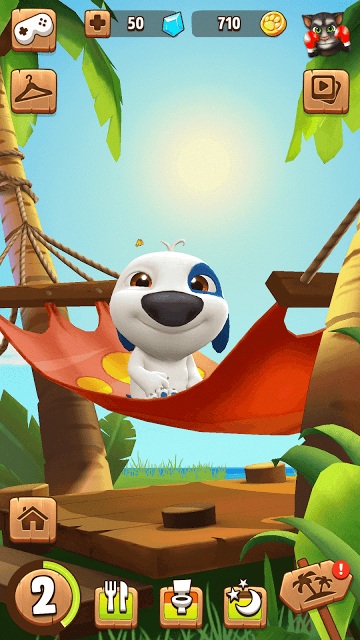 تحميل لعبة صديقي هانك المتكلم My Talking Hank APK للاندرويد والايفون 6 ايقونة الملعقة والشوكة