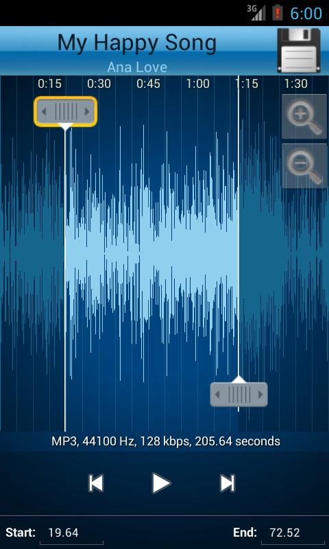 تحميل تطبيق تقطيع الاغاني: Mp3 Cutter Ringtone Maker v2.5 للاندرويد والايفون 6 تطبيق تقطيع الاغاني