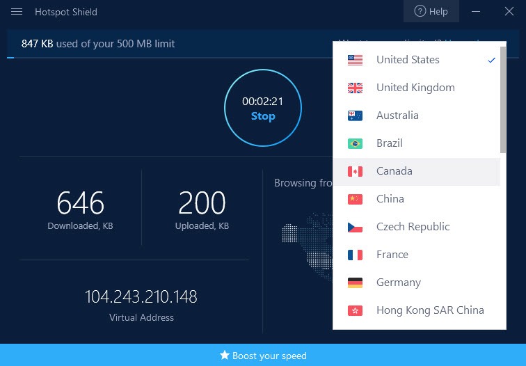 تحميل هوت سبوت شيلد Hotspot Shield VPN v10.9.10 EXE للكمبيوتر (آخر إصدار 2021) 5 هوت سبوت شيلد