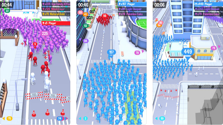 تحميل أحدث ألعاب فودو (Voodoo Games) لأجهزة اندرويد وايفون 2020 8 لعبة Crowd City أحد ألعاب Voodoo