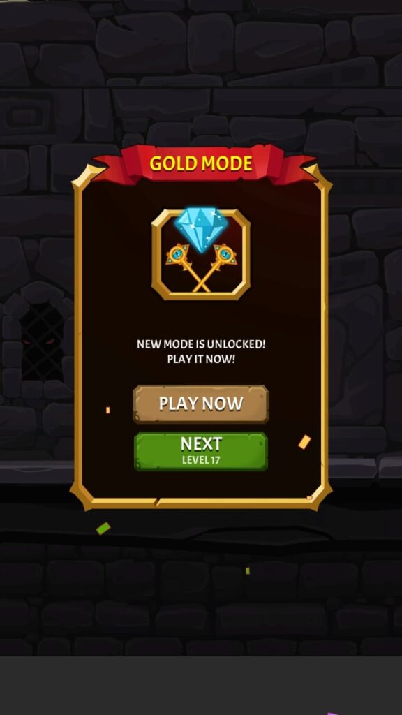 تحميل How To Loot Pin Pull and Hero Rescue APK (إجمع النقود واحمي الأميرة) 9 فتح الوضع الذهبي في لعبة