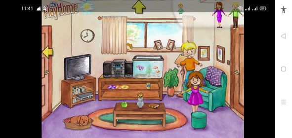 لعبة ماي بلاي هوم لايت My PlayHome Lite APK للاندرويد والايفون 7 غرفة المعيشة في لعبة My PlayHome Lite