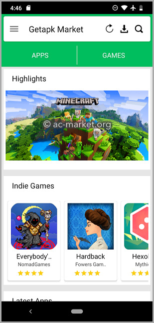 تحميل GetAPK Market v2.0.9 Apk: أفضل متجر 2021 لتنزيل ملفات apk للاندرويد 6 getapk