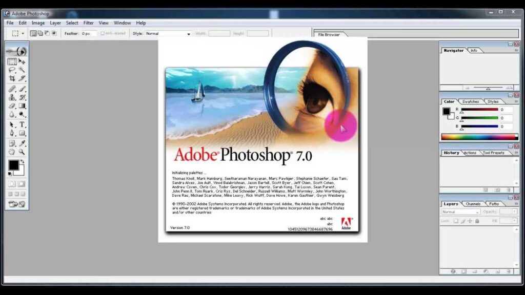 تحميل برنامج فوتوشوب 7: Adobe Photoshop 7.0.1 لعمل التصميمات (نسخة قديمة) 5 برنامج Photoshop 7