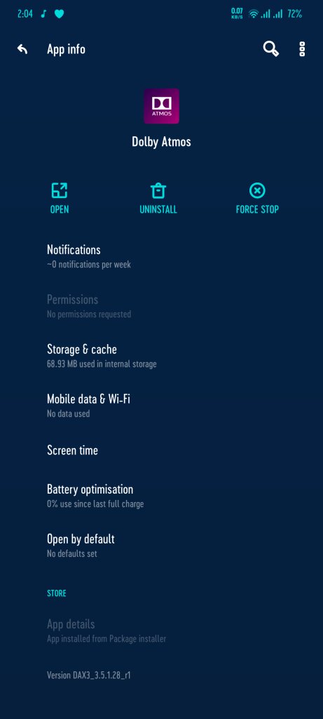 تحميل وتثبيت تطبيق Dolby Atmos v3.5 Apk لتحسين وتنقية صوت أجهزة الاندرويد 5 تطبيق Dolby Atmos 3