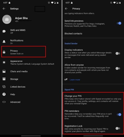 تحميل سيجنال 2024 Signal APK 7.7.1 أفضل بديل مجاني للواتساب والتيليجرام! 8 تغيير رمز PIN في تطبيق Signal