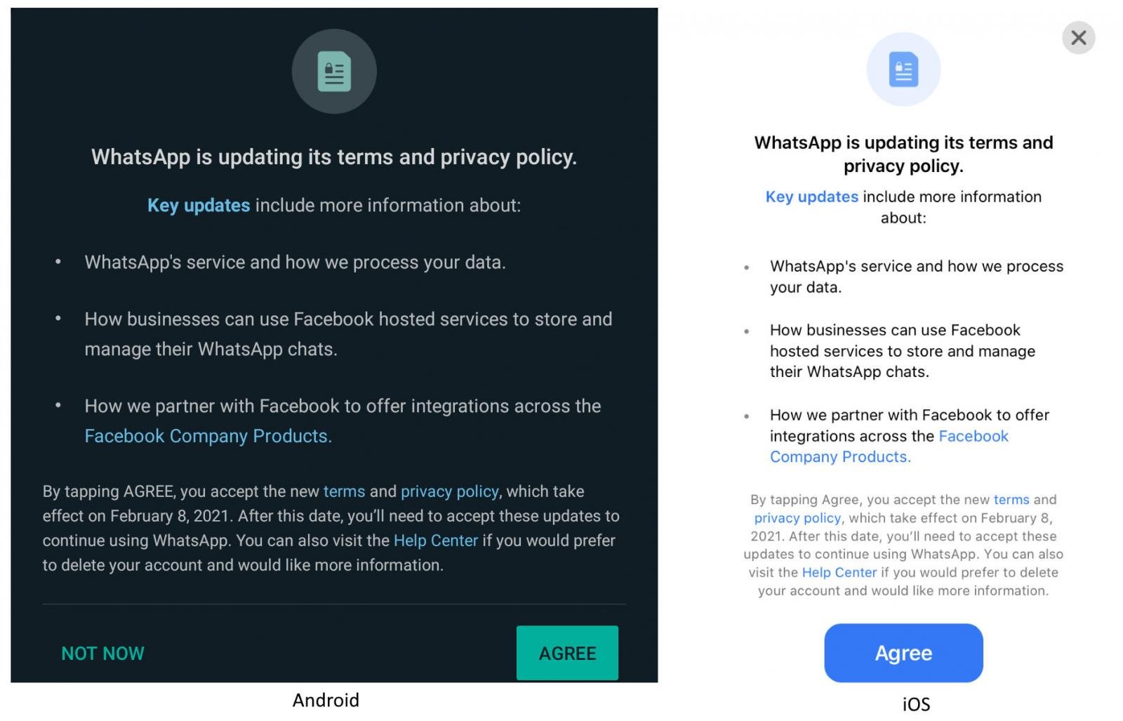 تحميل تطبيق Signal للكمبيوتر: كيفية نقل حسابك ومحادثاتك عليه لنسخة الويندوز 6 WhatsApp policy update notification
