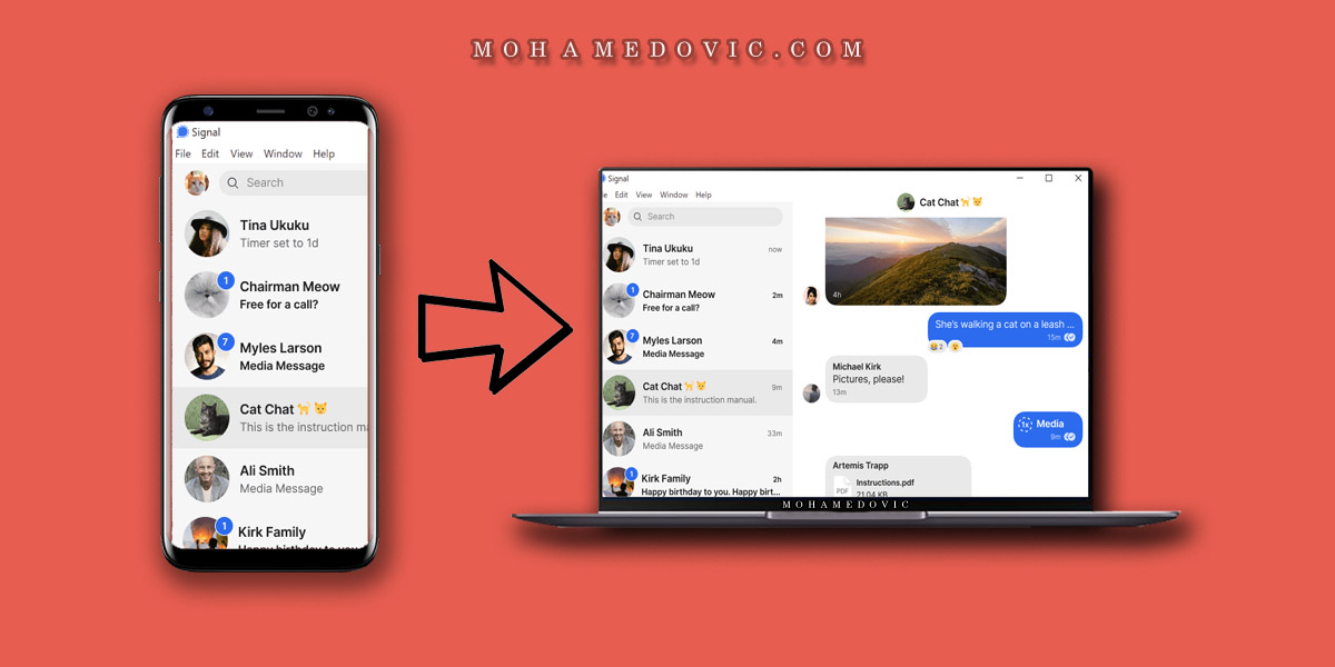 تحميل تطبيق Signal للكمبيوتر: كيفية نقل حسابك ومحادثاتك عليه لنسخة الويندوز 5 how to move my data signal app
