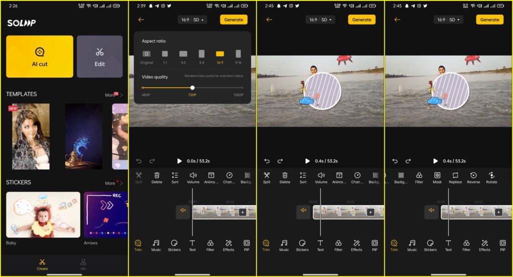 كيفية استخدام تطبيق Soloop لتصميم مقاطع الفيديو بإحترافية (توضيح مُفصل) 7 تحرير الفيديو على تطبيق Soloop