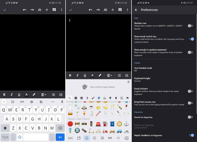 افضل 10 تطبيقات لوحة مفاتيح للاندرويد قم بتغيير شكل كيبورد هاتفك الآن! 15 Google Keyboard Emoji keyboard