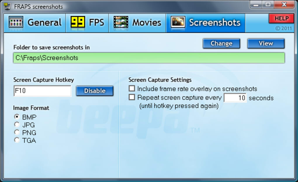 تحميل Fraps 3.5.99 أحدث إصدار: أفضل برنامج تصوير الألعاب بدون تقطيع للكمبيوتر 5 Fraps download