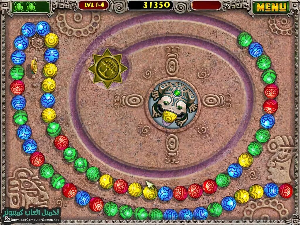 تحميل لعبة زوما القديمة (بحجم صغير 7 ميجابايت) للكمبيوتر والأندرويد 5 مميزات لعبة زوما الاصلية