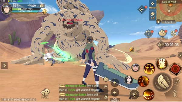 تحميللعبة Naruto: Slugfest APK ناروتو سلج فيست الملحمة الأسطورية! 6 ناروتو سلغ فيست