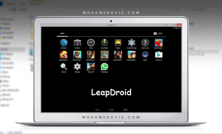 تحميل محاكي ليب درويد "2022" LeapDroid .EXE 18.0 الأفضل لأجهزة الكمبيوتر الضعيفة! 1 LeapDroid-Emulator-Download