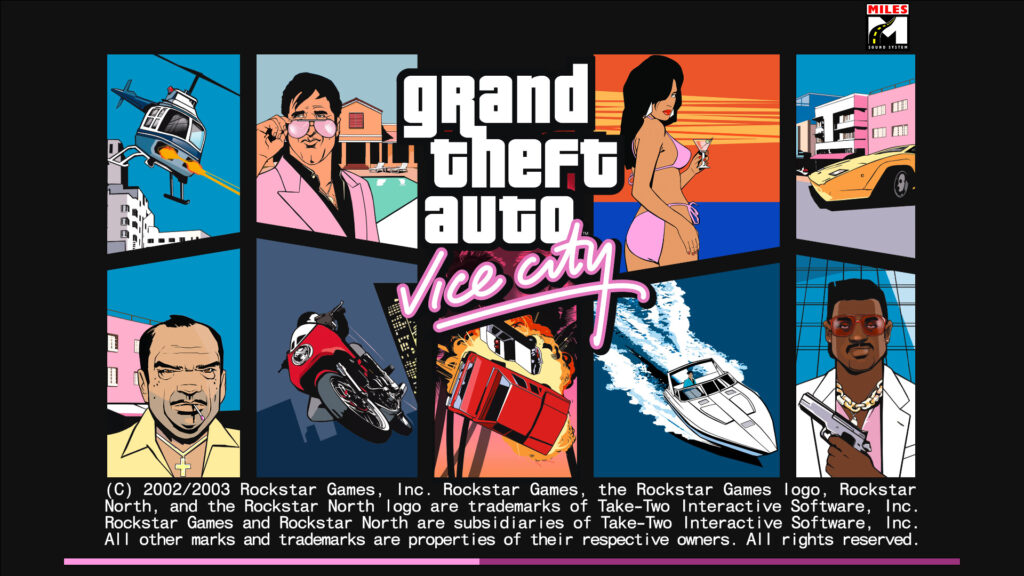 تحميل جميع ألعاب GTA قائمة كاملة 2025 مرتّبة زمنيًا حسب موعِد إطلاقها! 11 Grand theft Auto Vice City, 2002