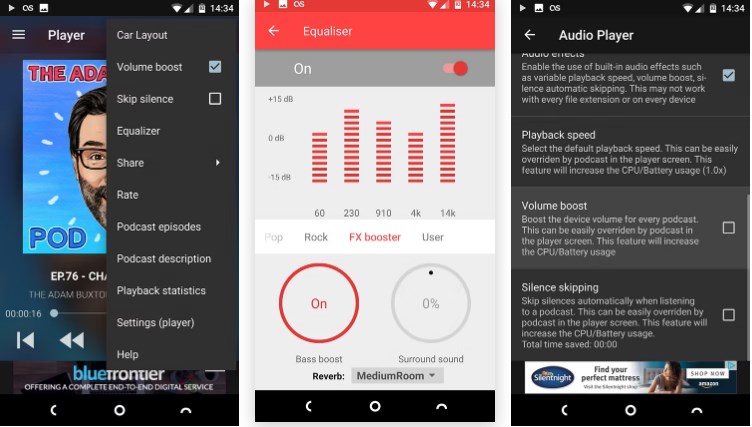 أفضل تطبيقات تحسين ورفع صوت هواتف الاندرويد "6 برامج" يُمكنك تنزيلها الآن! 9 Podcast Addict
