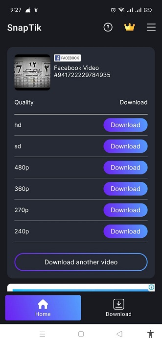 تحميل SnapX .APK 0.2.7 "تنزيل الفيديو من الفيس بوك بدون علامة مائية" مع الشرح 7 منصة SnapX