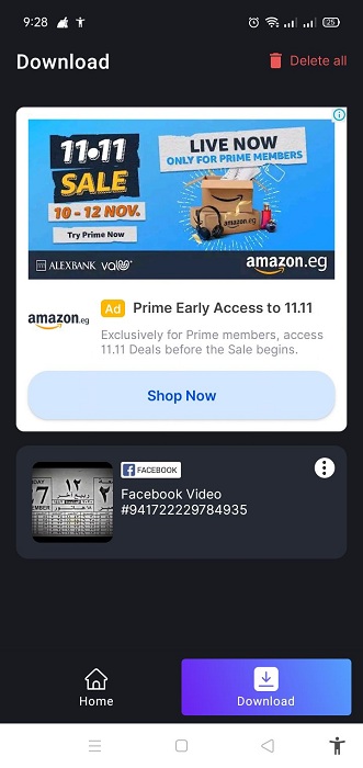 تحميل SnapX .APK 0.2.7 "تنزيل الفيديو من الفيس بوك بدون علامة مائية" مع الشرح 9 تنزيل SnapX