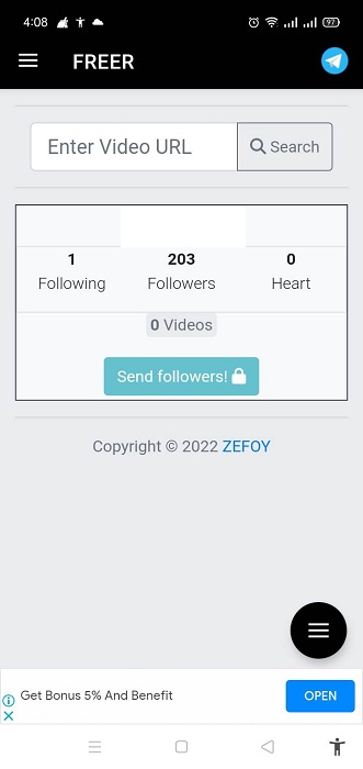 تحميل Zefoy 2025 v1.9.1 تعلّم كيفية زيادة متابعيك على الانستقرام والفيسبوك 11 تطبيق zefoy للاندرويد