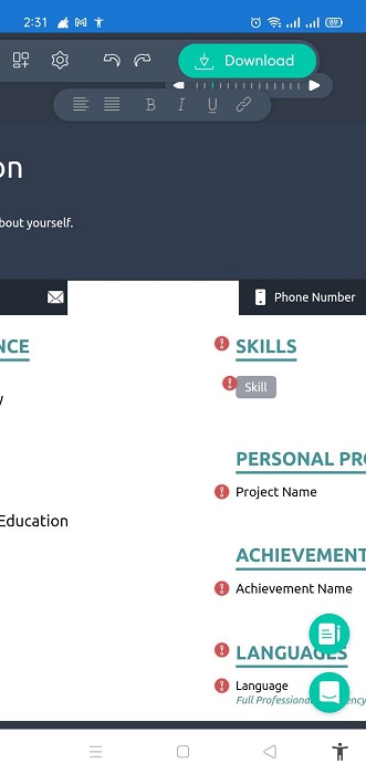 تحميل NovoResume .APK 1.0.6 شرح عمل سيرة ذاتية "CV" من الموبايل! 10 novoresume للاندرويد