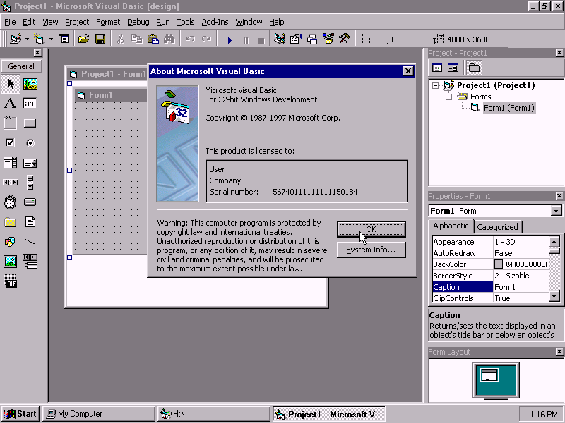 تحميل فيجوال بيسك Visual Basic 6.0 Classic "إصدار 1998" طريقك لتطوير برامج الويندوز! 6 صورة من برنامج فيجوال بيسك