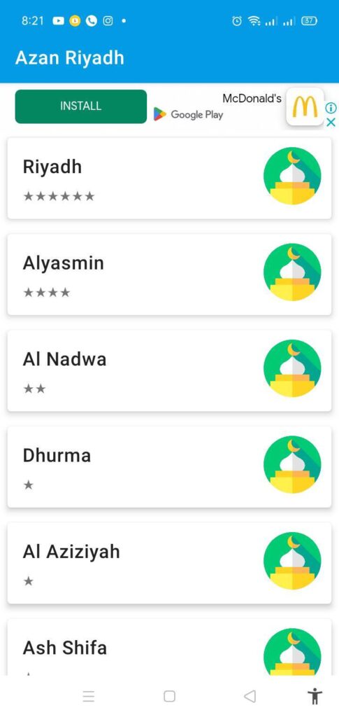 تحميل تطبيق مواقيت أذان الرياض 2024 Azan Time Riyadh APK المواعيد الدقيقة 6 برنامج azan time riyadh