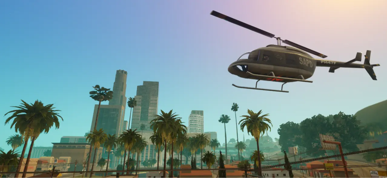 تحميل ثلاثية جاتا المحسّنة 2025 GTA The Definitive Trilogy رابط ميديا فاير للاندرويد 8 GTA San Andreas Definitive 02